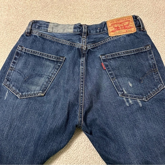 Levi’s LVC Vintage 505-0217 Selvedge Jeans Distressed Summer of Love 1967 - Picture 14 of 16